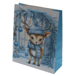 GAEM Пакет подарочный (бумага 210г/м2, блок 12шт), L26 W10 H32 см, 4в.