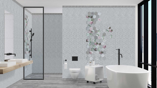 Панель ПВХ 3D Альма пионы рисунок 2700х250 мм