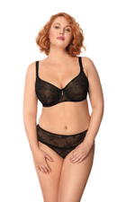 Трусики-шорты из сетки с цветочным рисунком (Размер: M) (Цвет: черный)