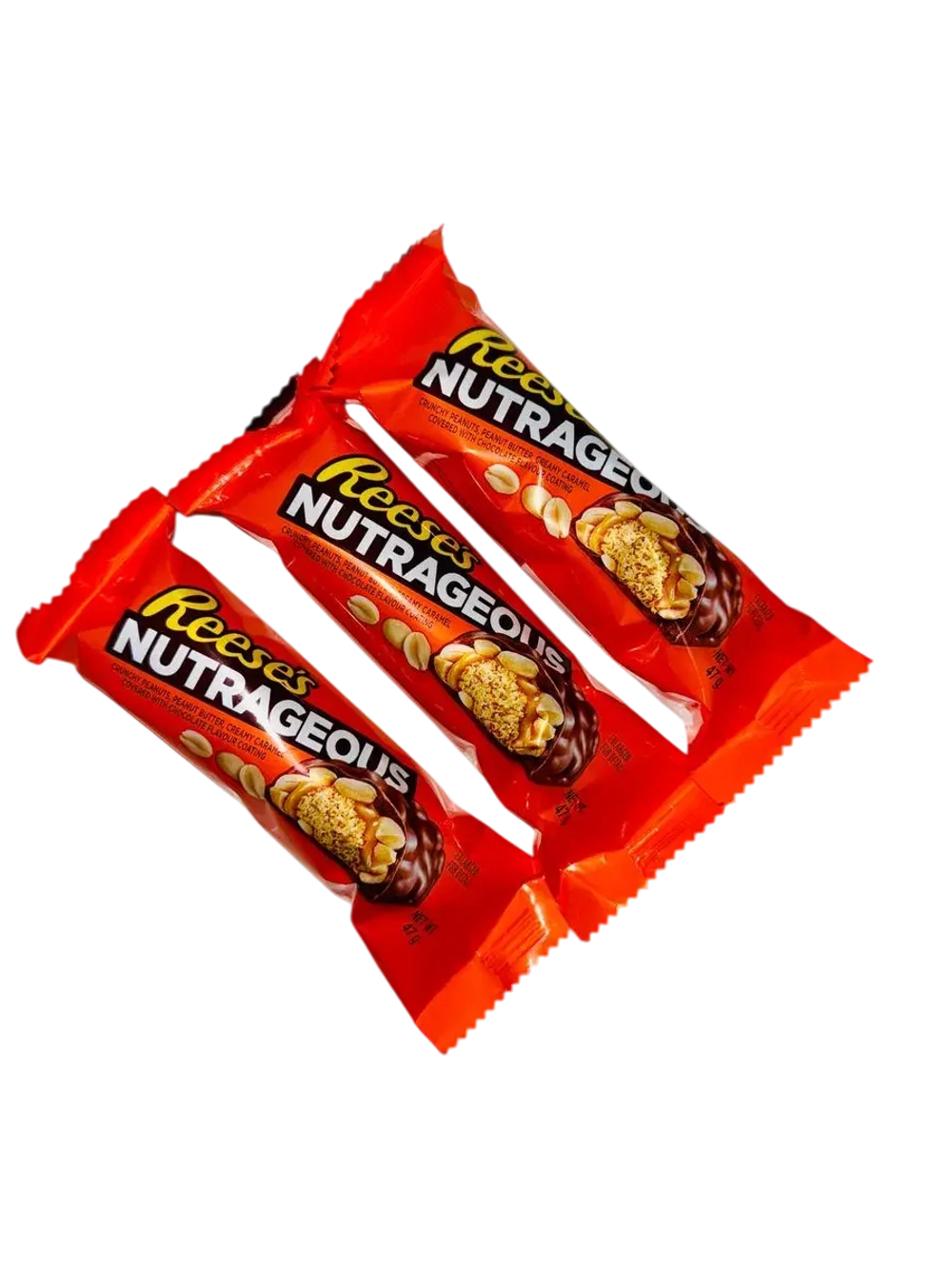 Шоколадный батончик Reese's Nutrageous, 3 шт по 47 гр