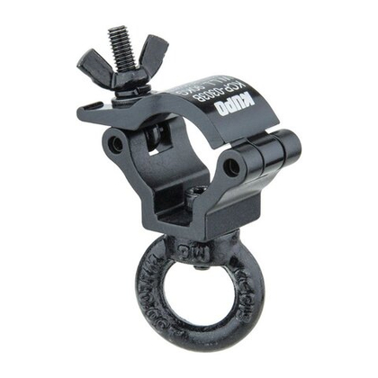 KUPO KCP-0303B Mini Half Coupler w/M6 eye ring, black. Хомут (с кольцом) (Ø25-28 мм ↓90)