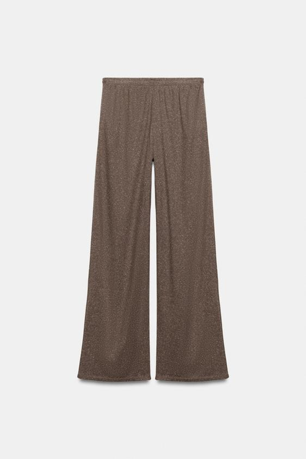 ZARA БРЮКИ ПРЯМОГО КРОЯ В СТИЛЕ РУСТИК, КОРИЧНЕВЫЙ