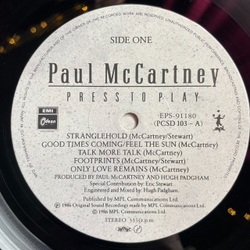 Винтажная виниловая пластинка LP Paul McCartney Press To Play (Japan 1986) (Obi) Only Love Remains