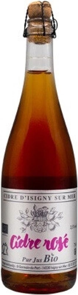 Сидр Фермье Де Ромийи Био Розе / Cidre Fermier de Romilly Bio Rose 0.375 - стекло