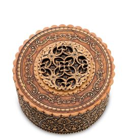 Народные промыслы BST-124 Шкатулка резная (береста)