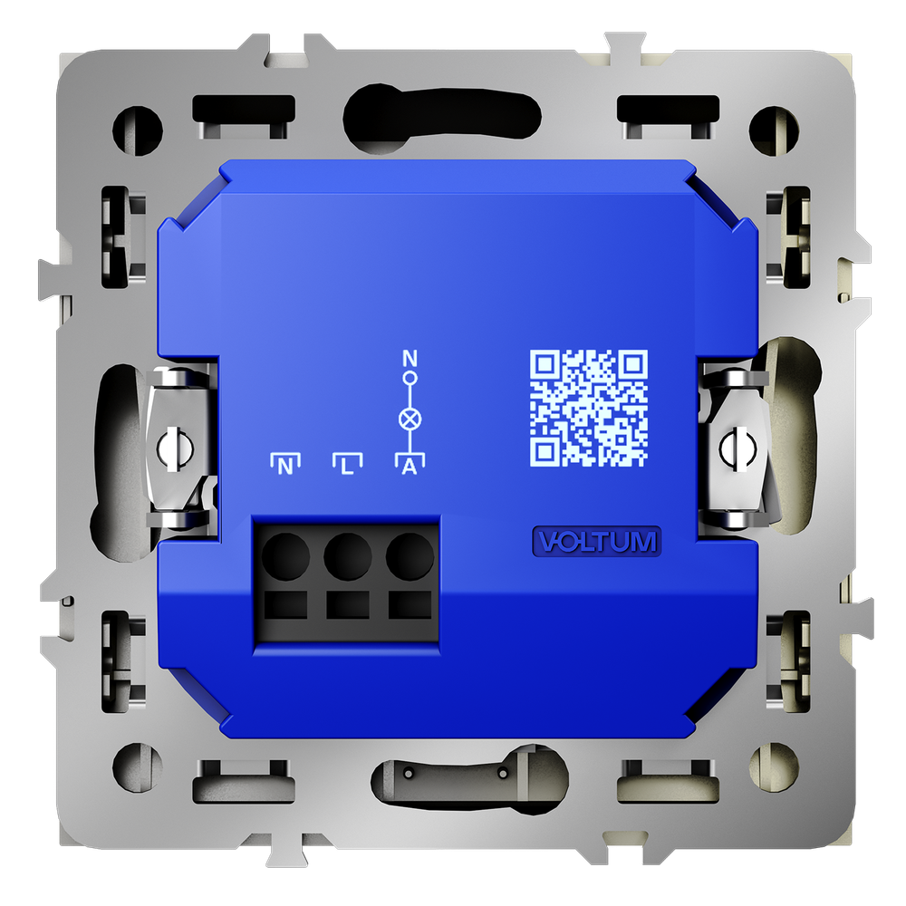 Выключатель встраиваемый VOLTUM S70 карточный 16А, (шелк)