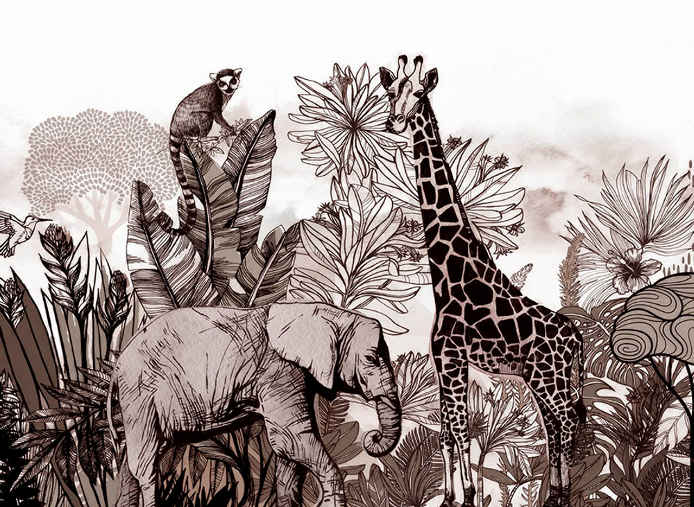 Дизайнерские обои Wall Street Zoo