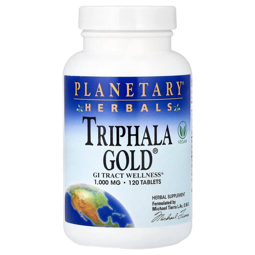 Planetary Herbals, Triphala Gold®, 120 таблеток