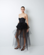 Подъюбник из формодержащей сетки черный