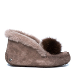 Мокасины Alena Pom Pom Chocolate