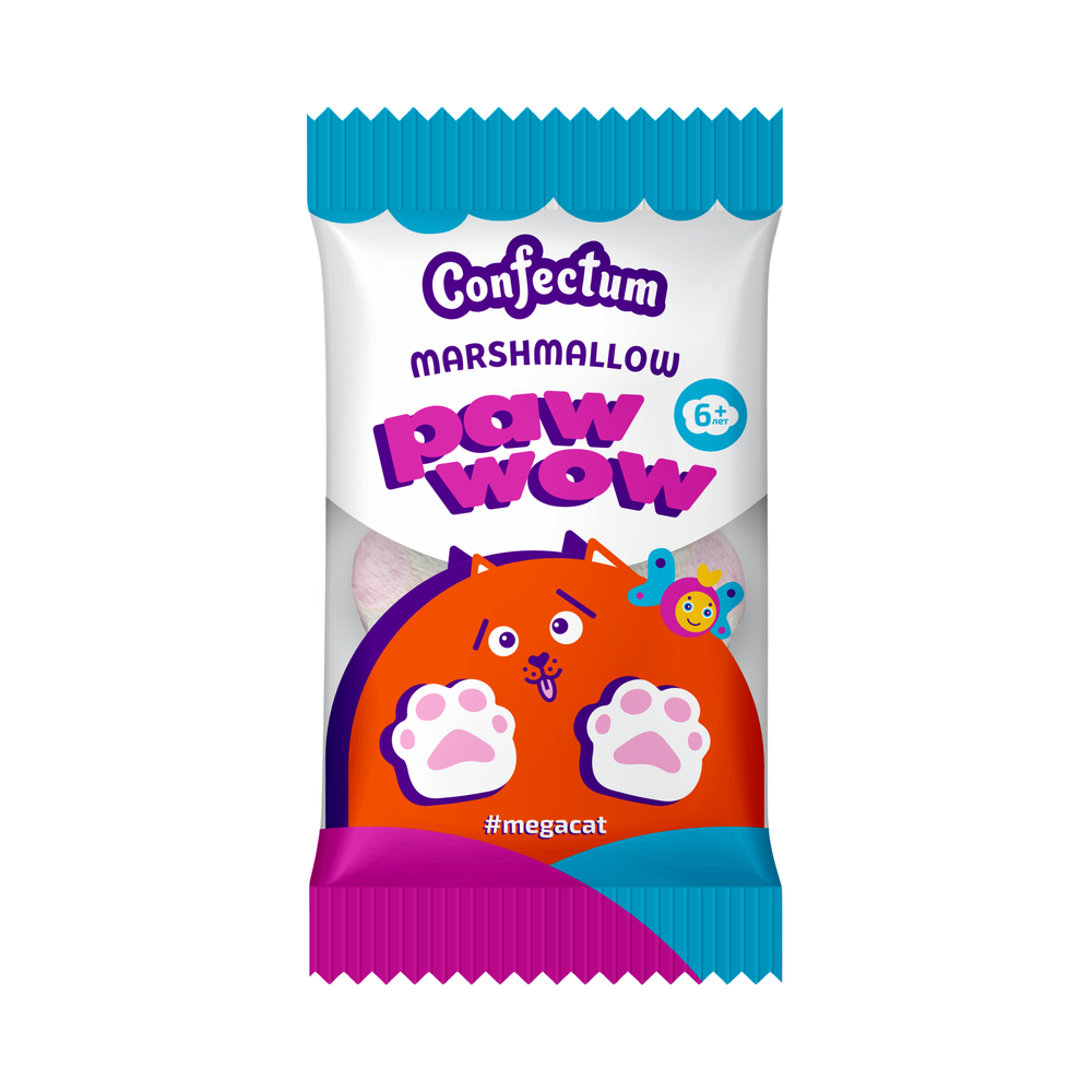 Маршмеллоу «Confectum Paw Wow» со вкусом малины, 15 гр х 50 шт