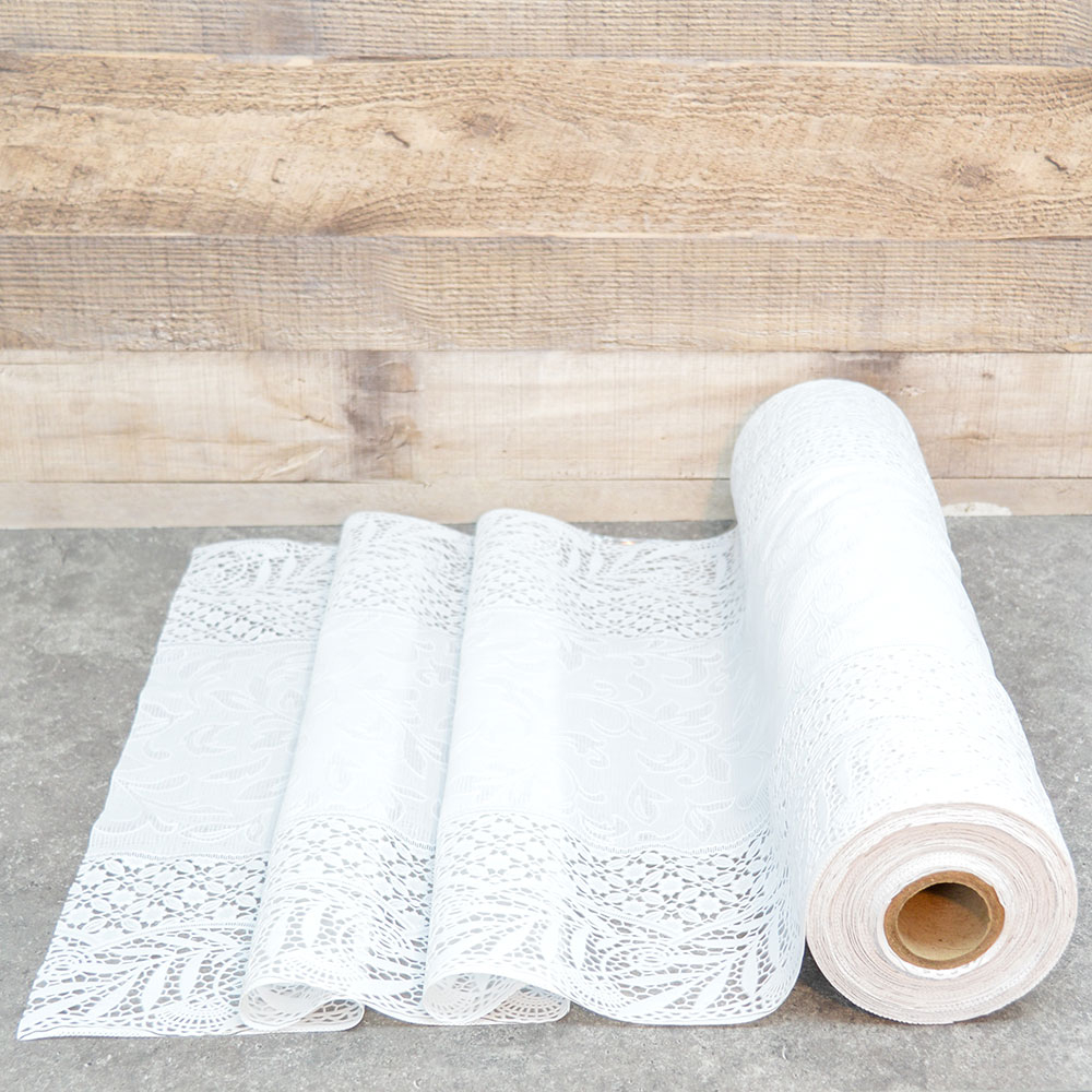 Салфетка ажурная в рулоне 50см*20м MONICA, белая, LSTJXL026A