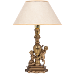 Настольная лампа Путти Бронза Молоко