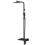 Душевая система 35к MIXLINE ML2417 излив лейка 3 позиции +лейка "Тропический душ" ЧЕРНЫЙ