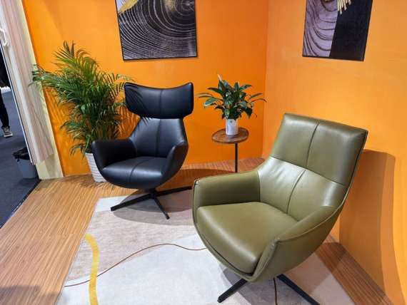 Крутящееся кресло Harmon, зеленое