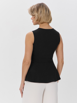 Вечерний топ-блузка с баской