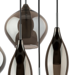 803067 Подвес PENTOLA 6х25W G9 ХРОМ/ДЫМЧАТЫЙ