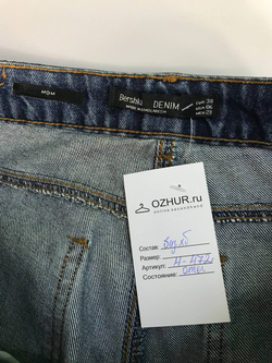 Джинсы BERSHKA модель MOM, маркировка 38, на 44 размер