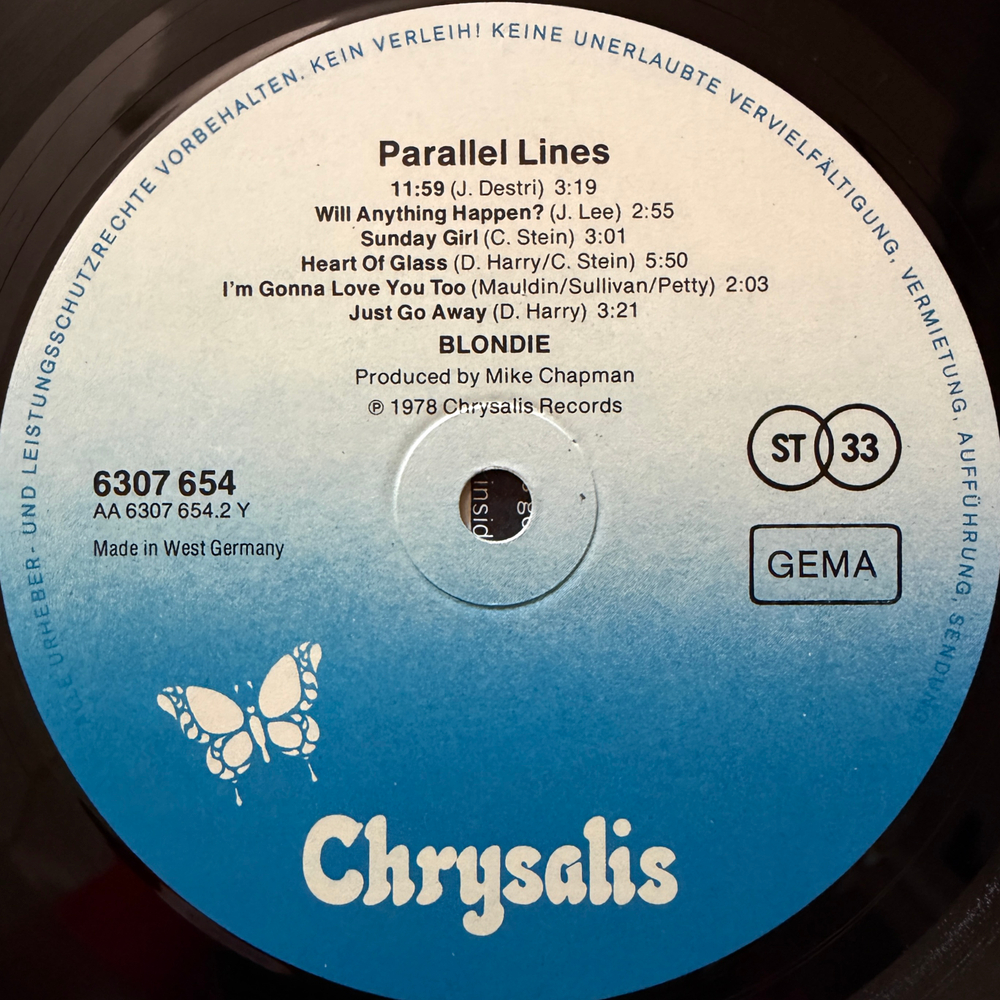 Blondie ‎– Parallel Lines (Германия)