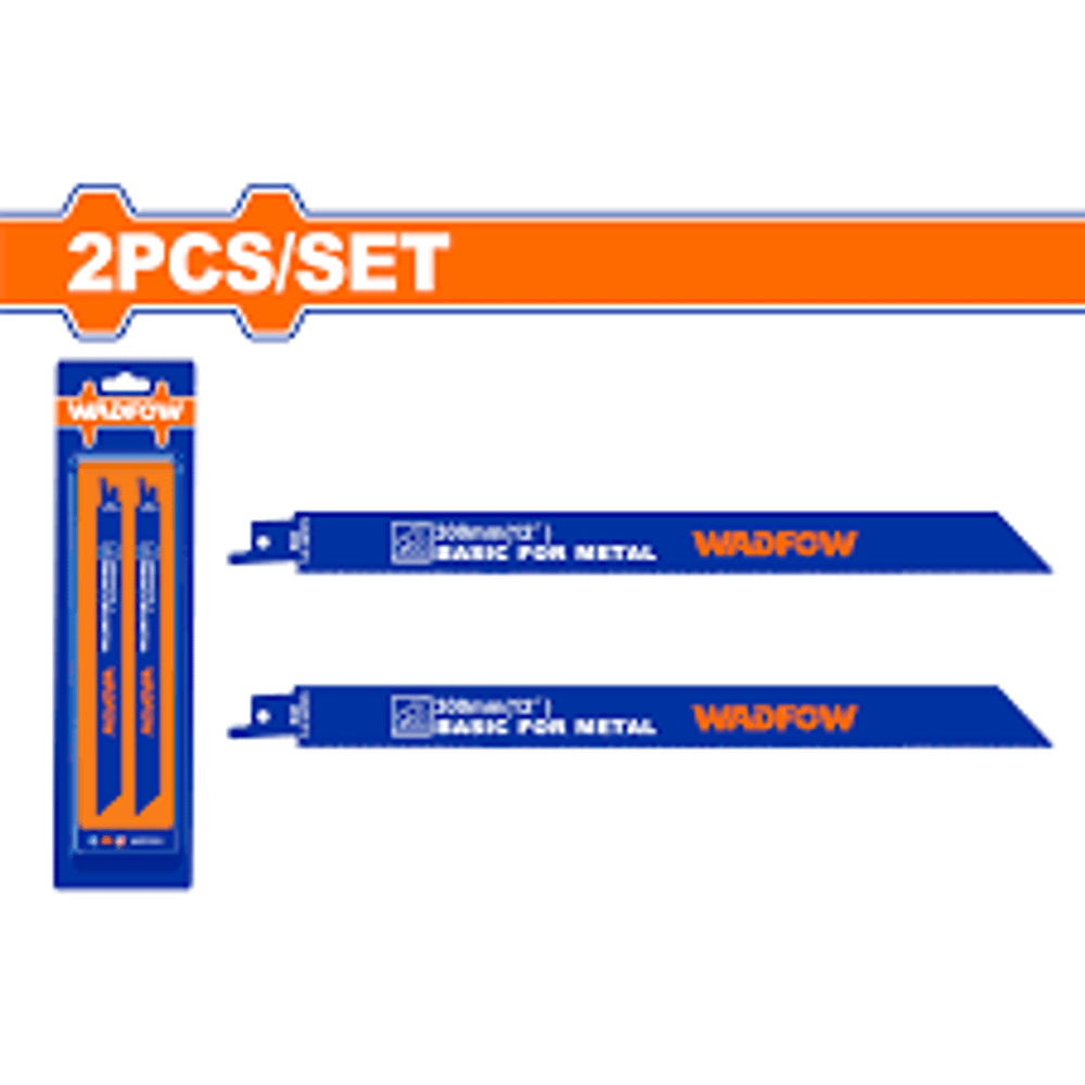 Пильные полотна по металлу для сабельной пилы WADFOW WJT1225VF 300 мм 2 шт