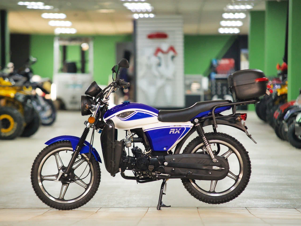 Мопед Motoland Альфа RX LUX 11 (2021 г.) синий (110 см3, маркировка 49сс) (Без ПТС)