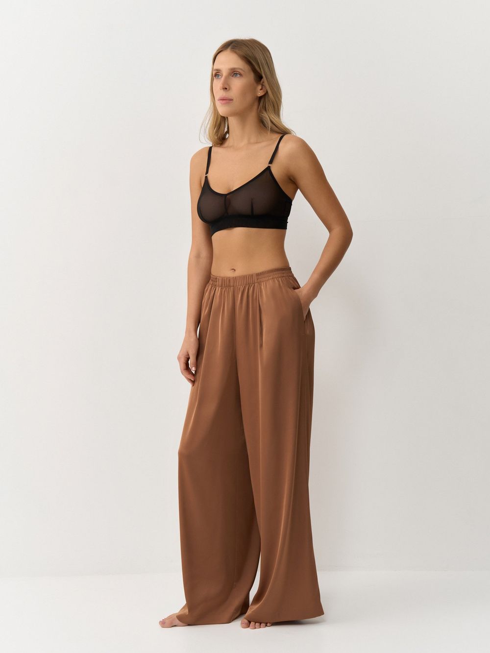 Комплект в пижамном стиле "Карамель" женский