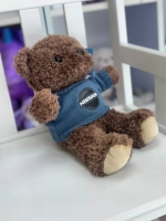 Мягкая игрушка мишка с надписью Ниссан Nissan 28 см