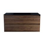 Тумба под раковину Vincea Luka 1000 подвесная, 2 выкатных ящика soft-close, C.Oak