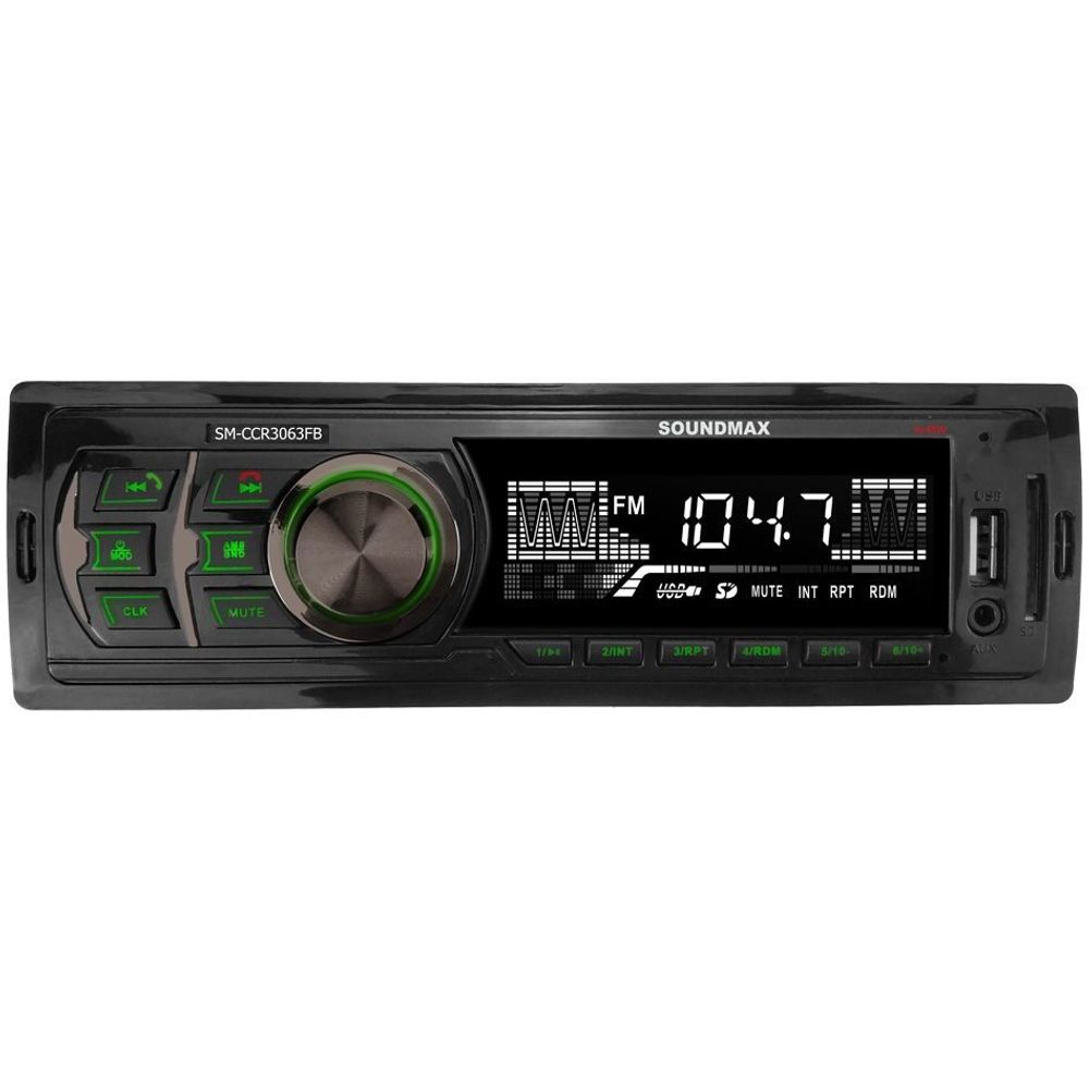 Автомагнитола Soundmax SM-CCR 3063FB чёрный USB/Bluetooth