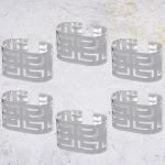 Набор колец для салфеток 6шт «Олимпия» 5,5*3см, серебро