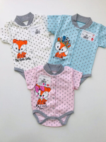 Боди кор.рукав "Лисята" (Карапуззики) (Размер: 80)