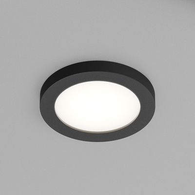 DK3012-BK Встраиваемый светильник влагозащ., IP 44, 50 Вт, GU10, черный, алюминий