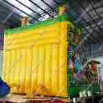 Надувной батут-горка "Слоник в джунглях с двумя горками с прямым скатом", 6*5*5.5 м