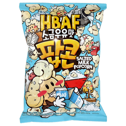 HBAF, Попкорн с соленым молоком, 80 г