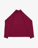 Лонгслив One Two High Neck Logo Beaujolais бордовый