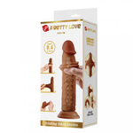 Реалистичный фаллоимитатор на присоске Keon Sliding skin (21,4*4,4 см) коричневый