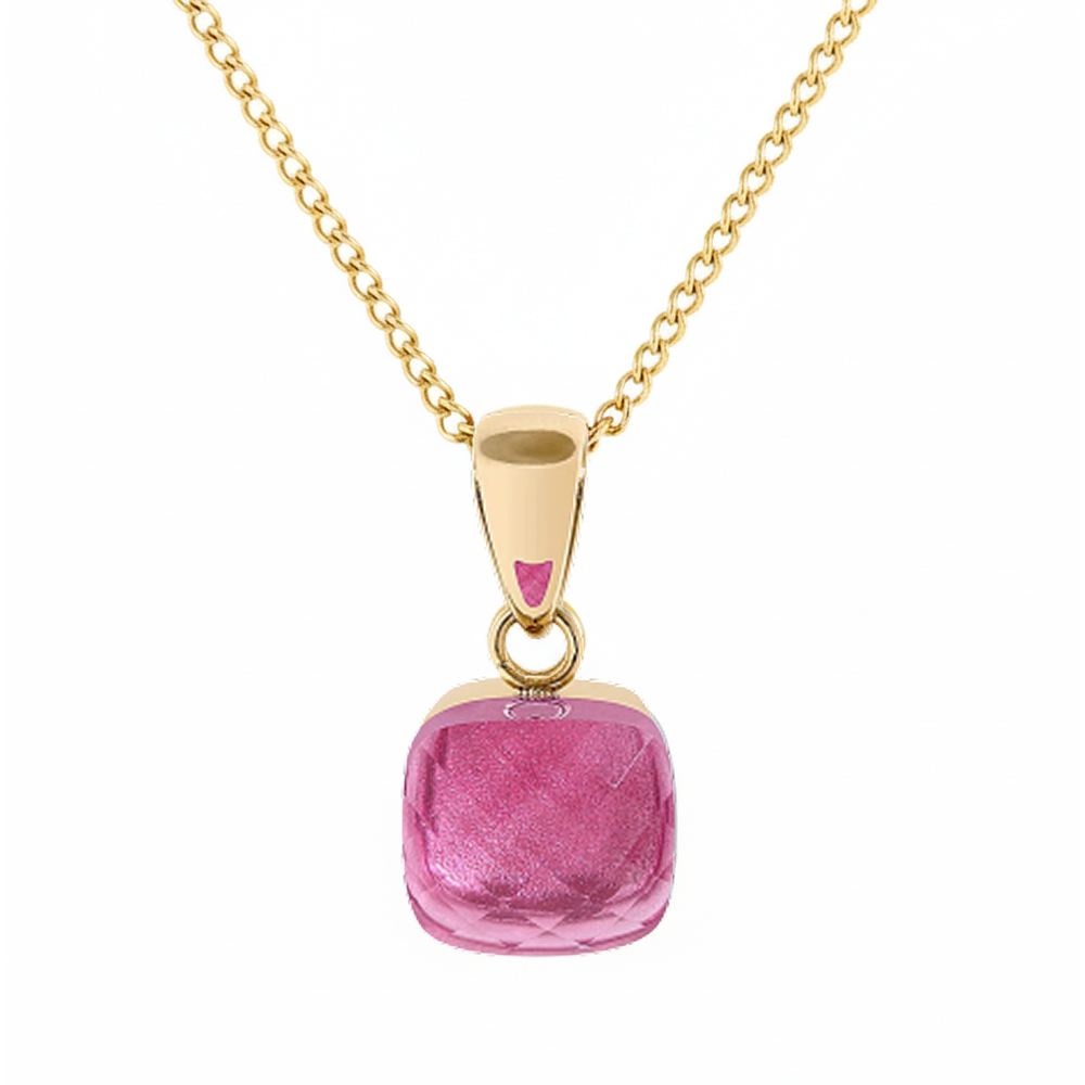 Колье Qudo FIRENZE (G) Padparadscha 107001/48-4308