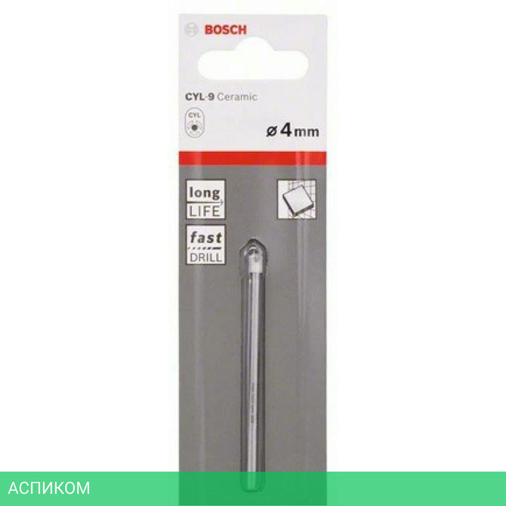 Сверло по керамике и стеклу Bosch 4х70 мм 2608587158
