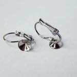 Ювелирные швензы, сталь, под кристалл 6мм, цена за пару