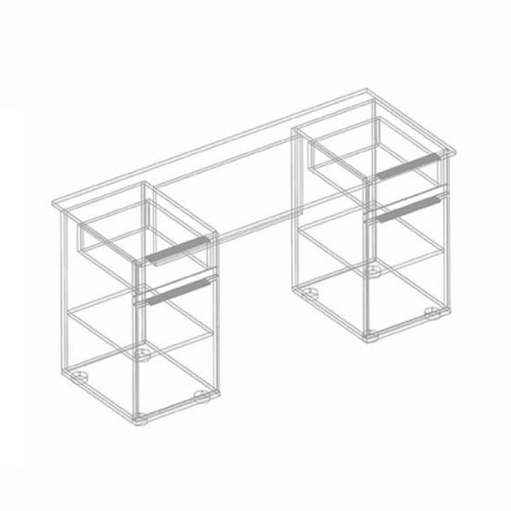 Вита Стол письменный 2-х тумбовый