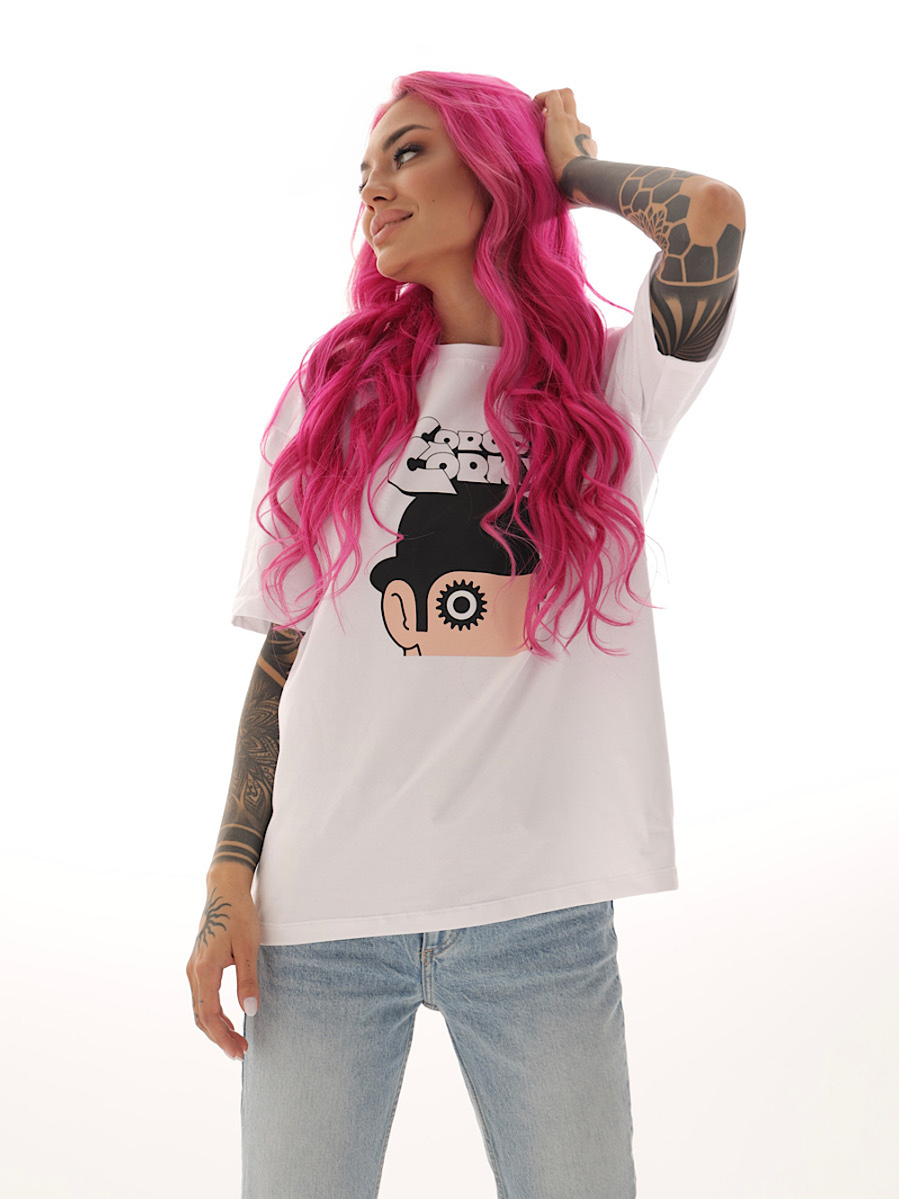 Футболка заводной апельсин Город Горький белая женская