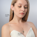 Подвеска «Павлин» из красного золота с эмалью