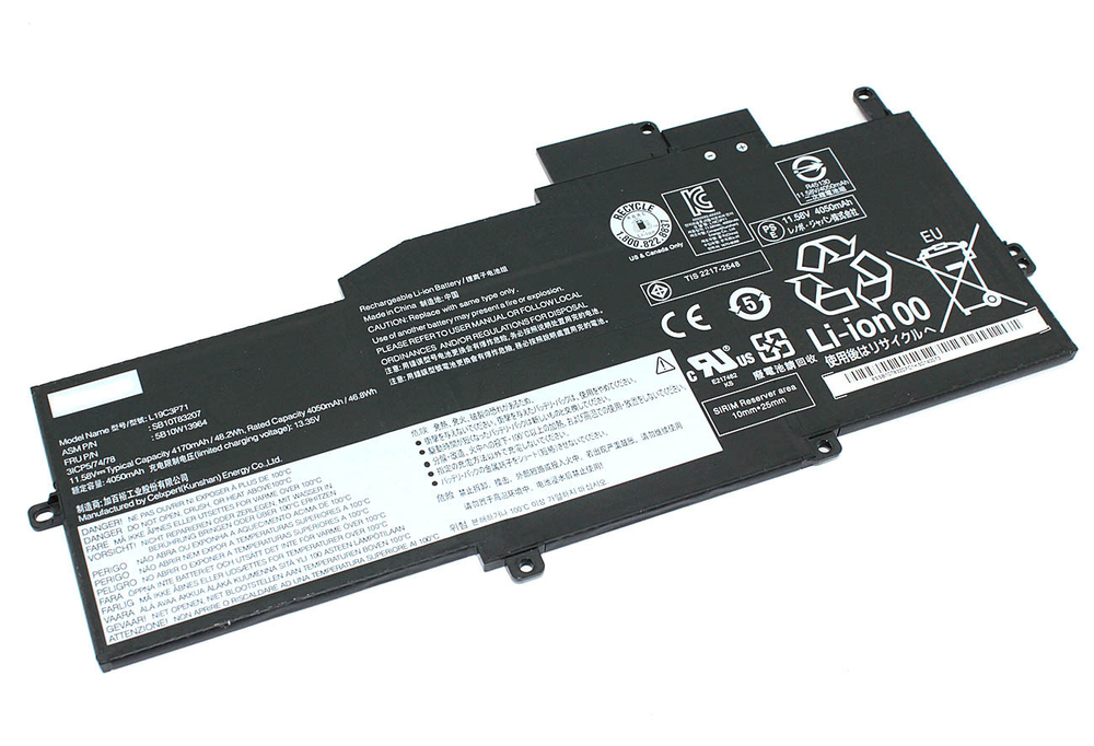 Аккумуляторная батарея для ноутбука Lenovo ThinkPad X1 Nano Gen 1 (L19C3P71) 11.58V 4170mAh