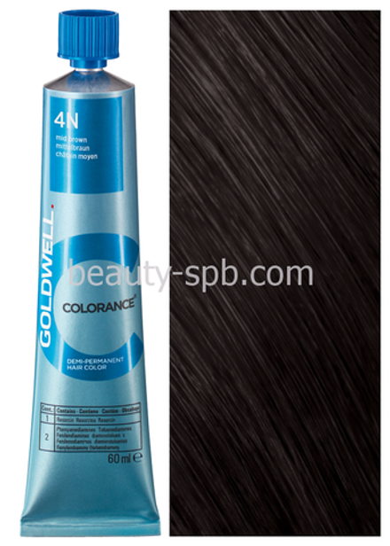 Goldwell Colorance 4N средне-коричневый 60 мл