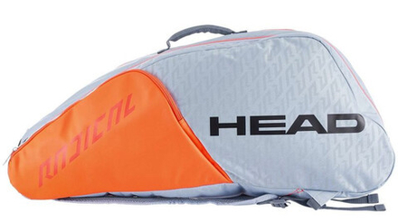 Сумка теннисная Head Radical 9R Supercombi - grey/orange