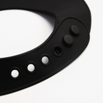 6031177 Нагрудник силиконовый, непромокаемый, на застежке, с карманом, цвет черный