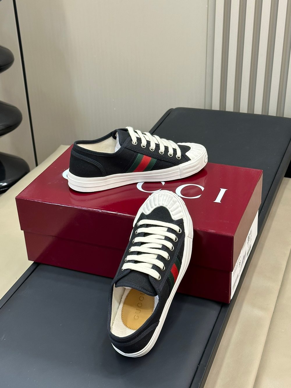 Gucci Ace Sneaker With Web