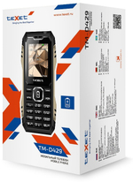 Мобильный телефон teXet TM-D429 черный