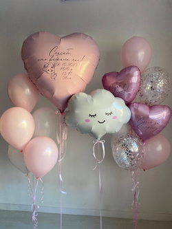 Воздушные шары на выписку из роддома дочери №3775