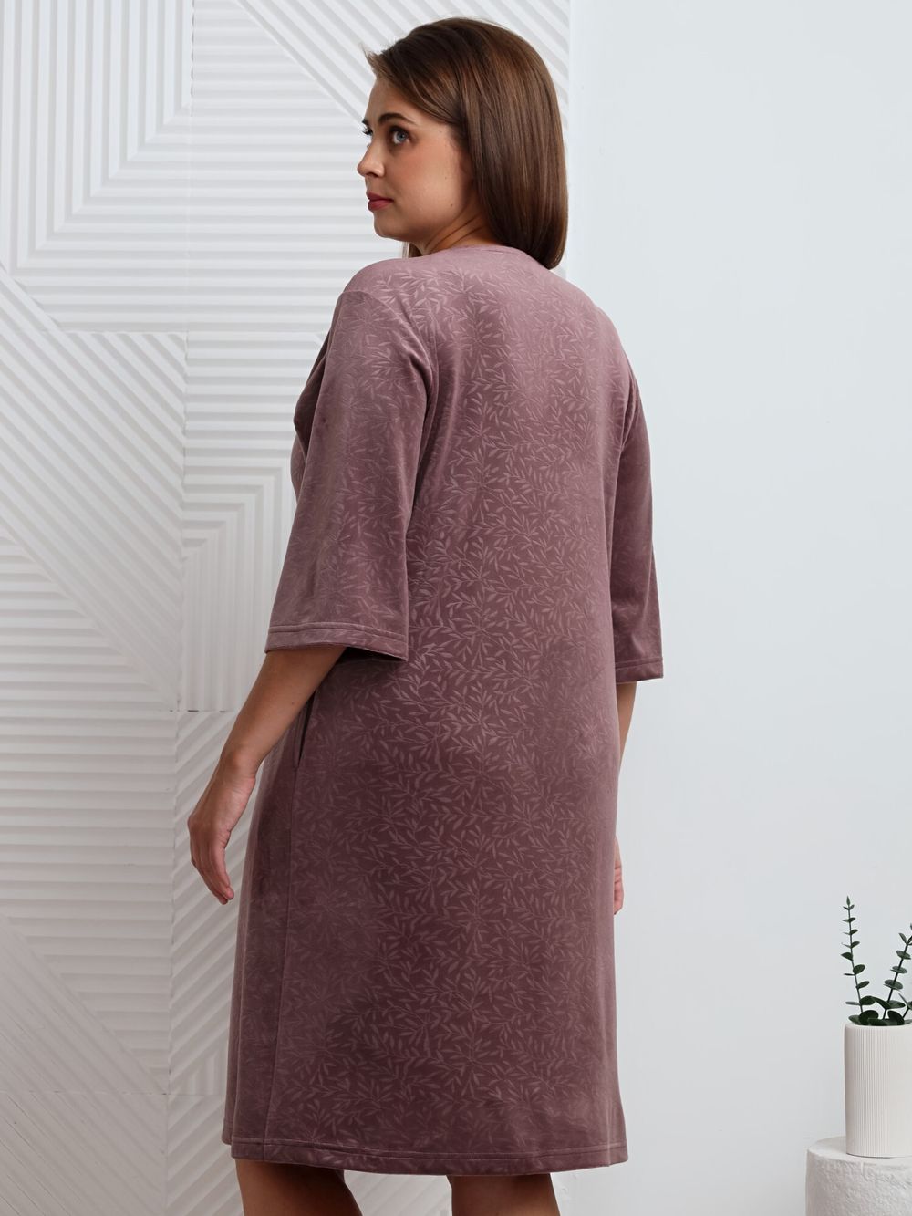 Халат Бархат Виотекс КАПУЧИНО